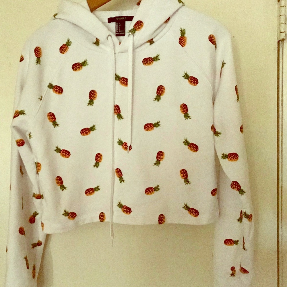 Forever 21 Long Sleeve Crop Sweat Shirt Size S